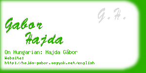 gabor hajda business card