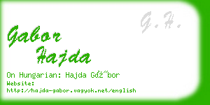 gabor hajda business card